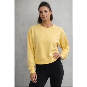 FOURLAPS Yellow Crewneck Sweatshirt Women's Size Medium
